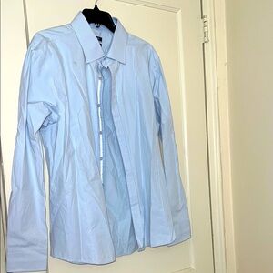 portabella Light Blue Men's Shirt size: XXL